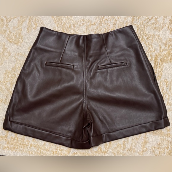 Anthropologie Leather Shorts Avec Les Filles - Picture 3 of 4